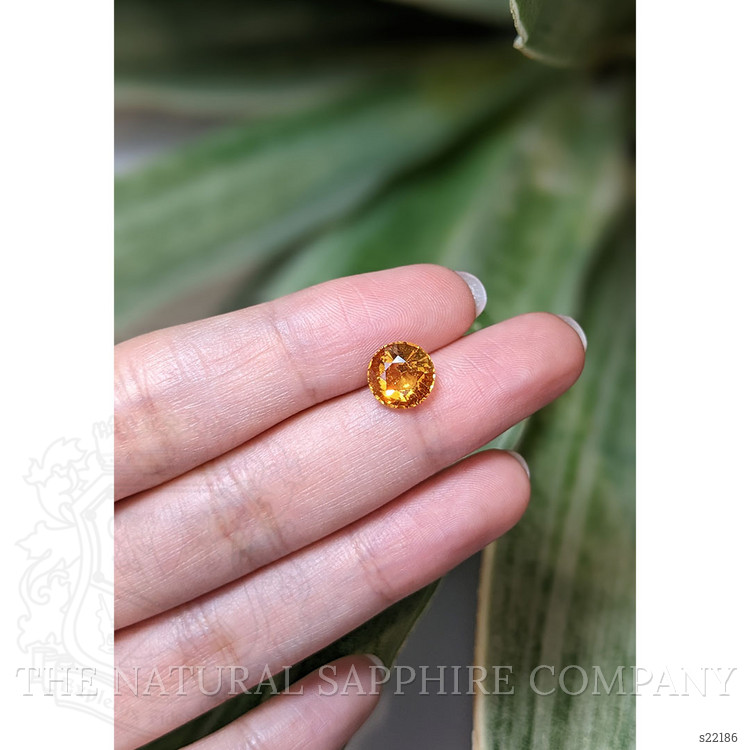 3.23 Ct. Yellowish Orange Sapphire from East Africa