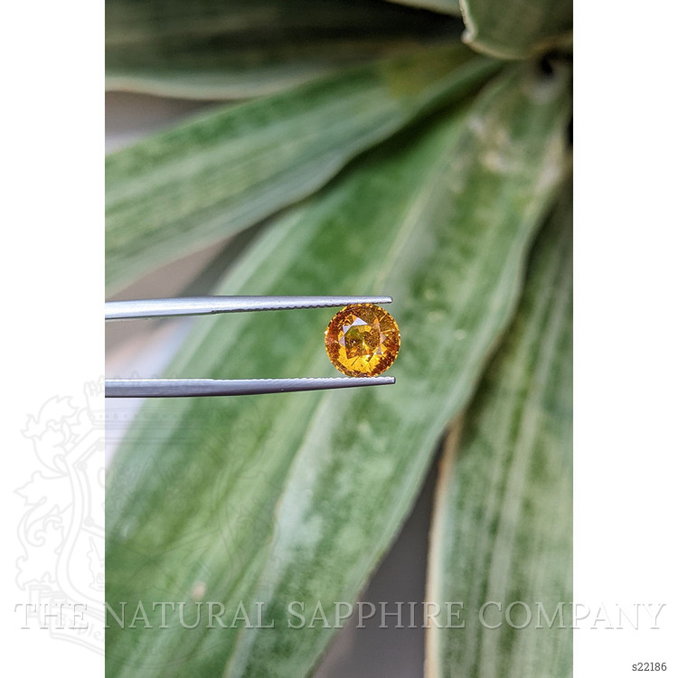 3.23 Ct. Yellowish Orange Sapphire from East Africa