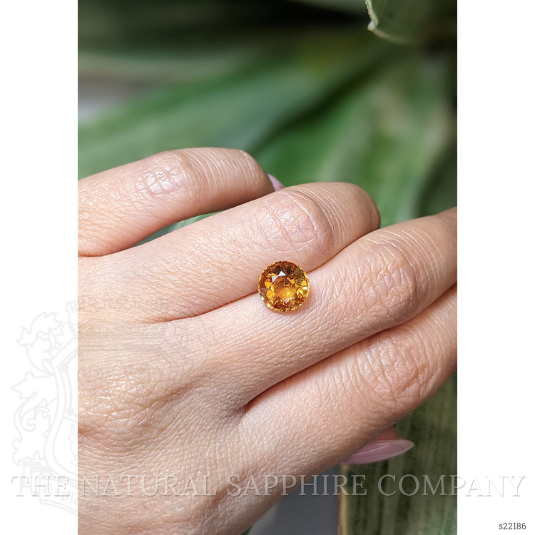 3.23 Ct. Yellowish Orange Sapphire from East Africa