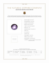 5.78 Ct. Purple Star Sapphire from Ceylon (Sri Lanka) Scan Report