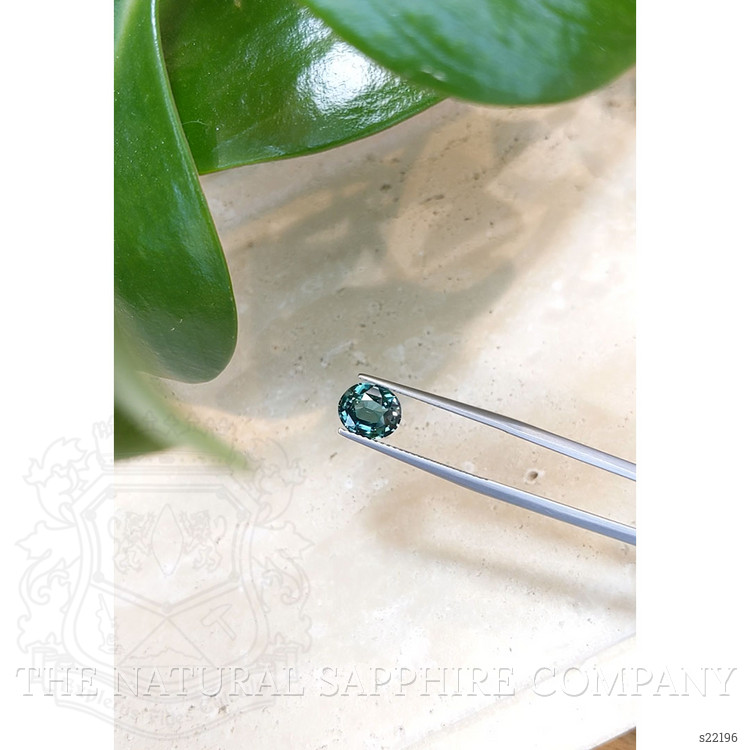 2.07 Ct. Greenish Blue Sapphire from Ceylon (Sri Lanka)