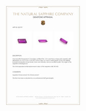 3.22 Ct. Pink Sapphire from Madagascar Appraisal
