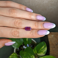 2.72 Ct. Pinkish Purple Sapphire from Madagascar Life Style