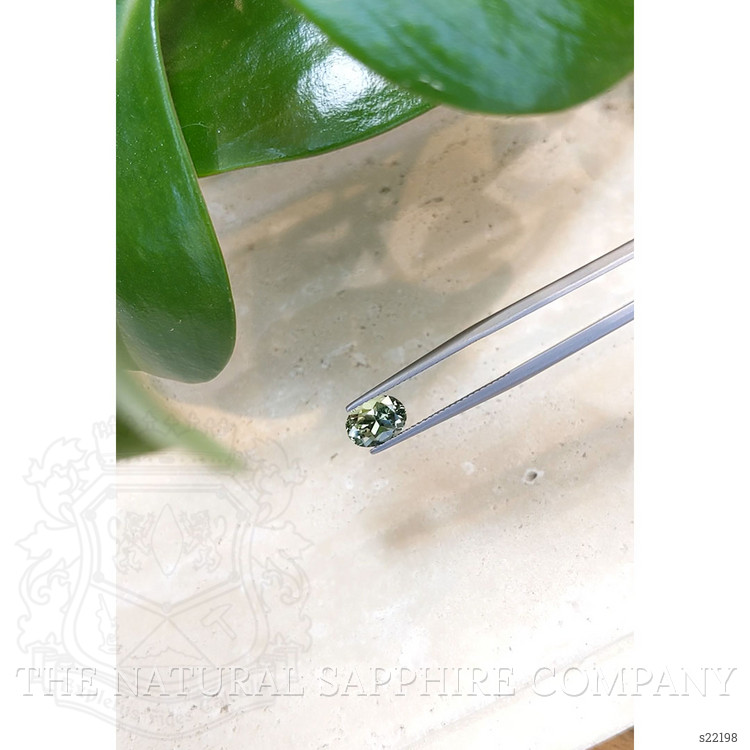 1.72 Ct. Green Sapphire from Ceylon (Sri Lanka)