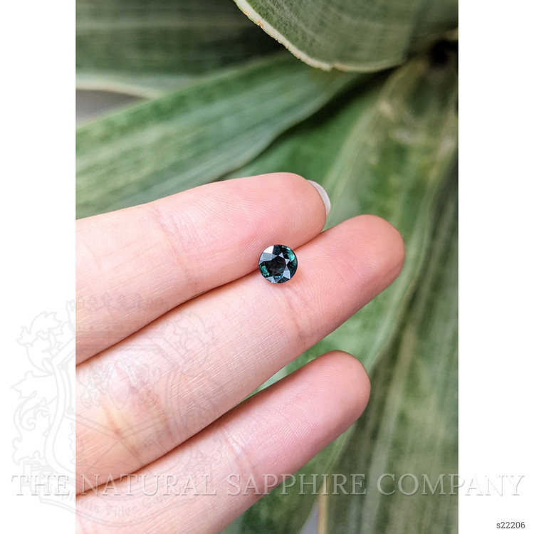 0.99 Ct. Bluish Green Sapphire from Ceylon (Sri Lanka)