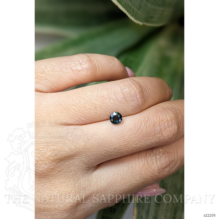 0.69 Ct. Bluish Green Sapphire from Ceylon (Sri Lanka)