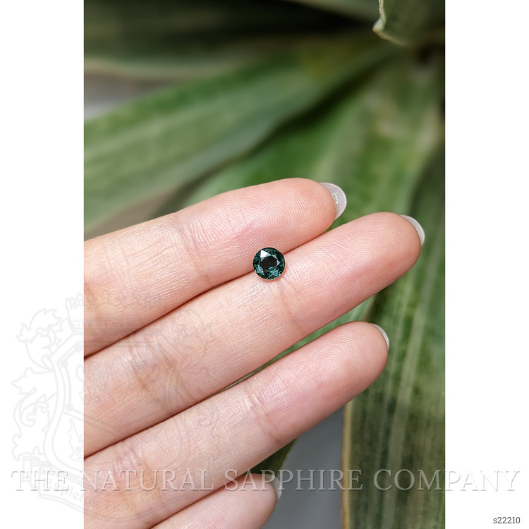 0.81 Ct. Bluish Green Sapphire from Ceylon (Sri Lanka)