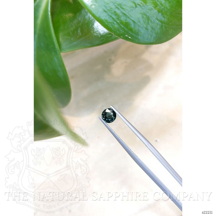 0.89 Ct. Greenish Blue Sapphire from Ceylon (Sri Lanka)