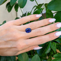 6.02 Ct. Blue Sapphire from Ceylon (Sri Lanka) Life Style