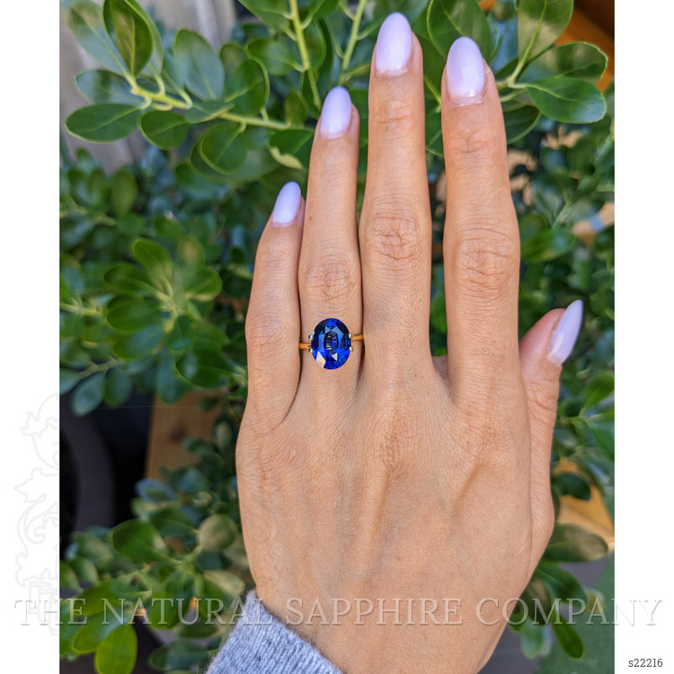 6.02 Ct. Blue Sapphire from Ceylon (Sri Lanka)