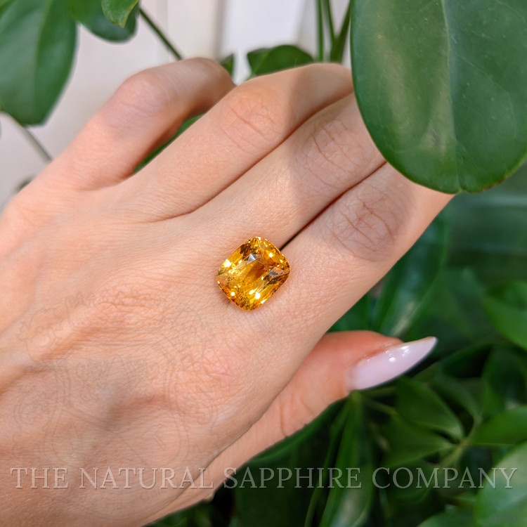11.08 Ct. Orange Sapphire from Ceylon (Sri Lanka)