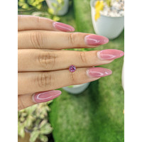 0.62 Ct. Purplish Pink Sapphire from Ceylon (Sri Lanka) Life Style