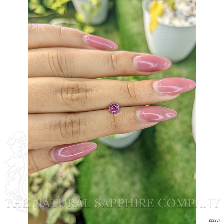 0.62 Ct. Purplish Pink Sapphire from Ceylon (Sri Lanka)