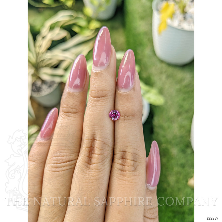 0.62 Ct. Purplish Pink Sapphire from Ceylon (Sri Lanka)