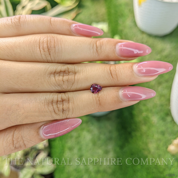 0.66 Ct. Purplish Pink Sapphire from Ceylon (Sri Lanka)
