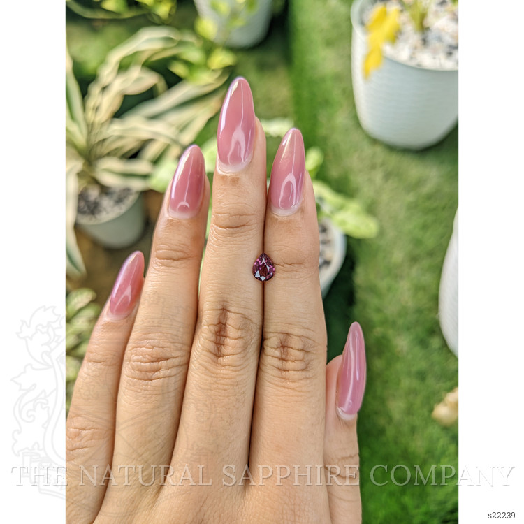 0.66 Ct. Purplish Pink Sapphire from Ceylon (Sri Lanka)