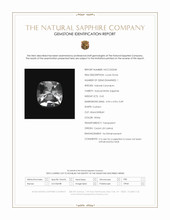 0.65 Ct. White Sapphire from Ceylon (Sri Lanka) Scan Report