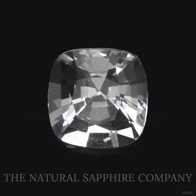 0.65 Ct. White Sapphire from Ceylon (Sri Lanka)