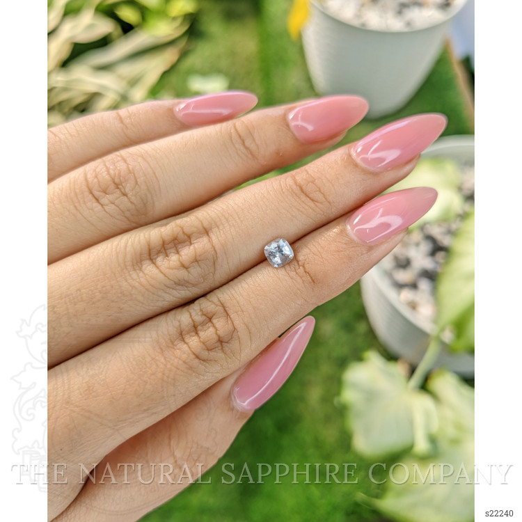 0.65 Ct. White Sapphire from Ceylon (Sri Lanka)