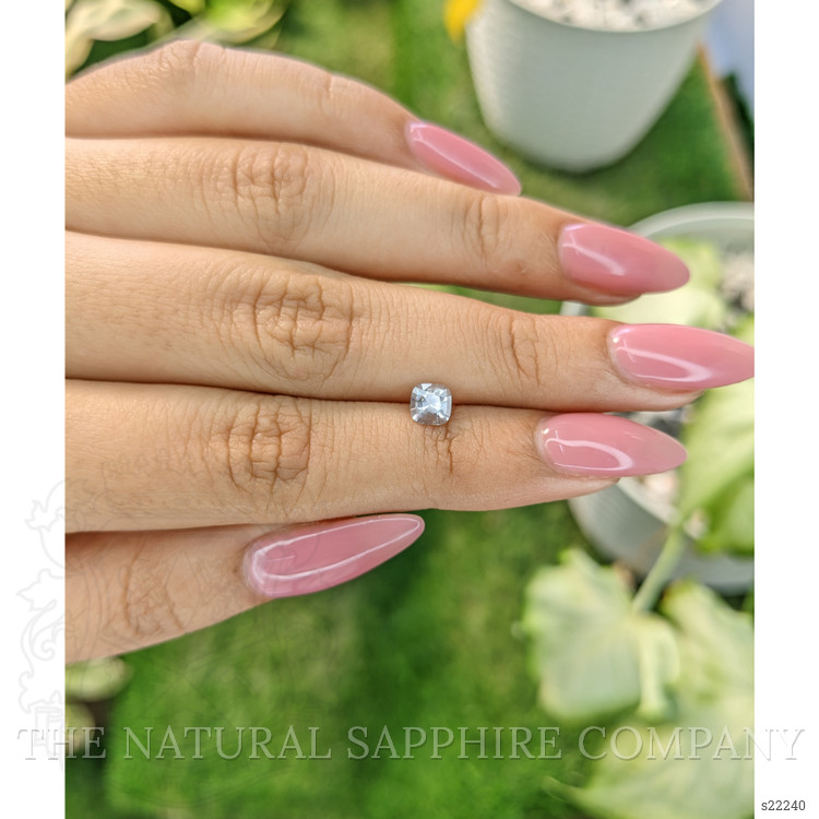 0.65 Ct. White Sapphire from Ceylon (Sri Lanka)