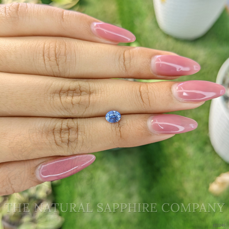 0.82 Ct. Blue Sapphire from Ceylon (Sri Lanka)