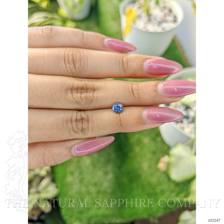 0.71 Ct. Blue Sapphire from Ceylon (Sri Lanka)