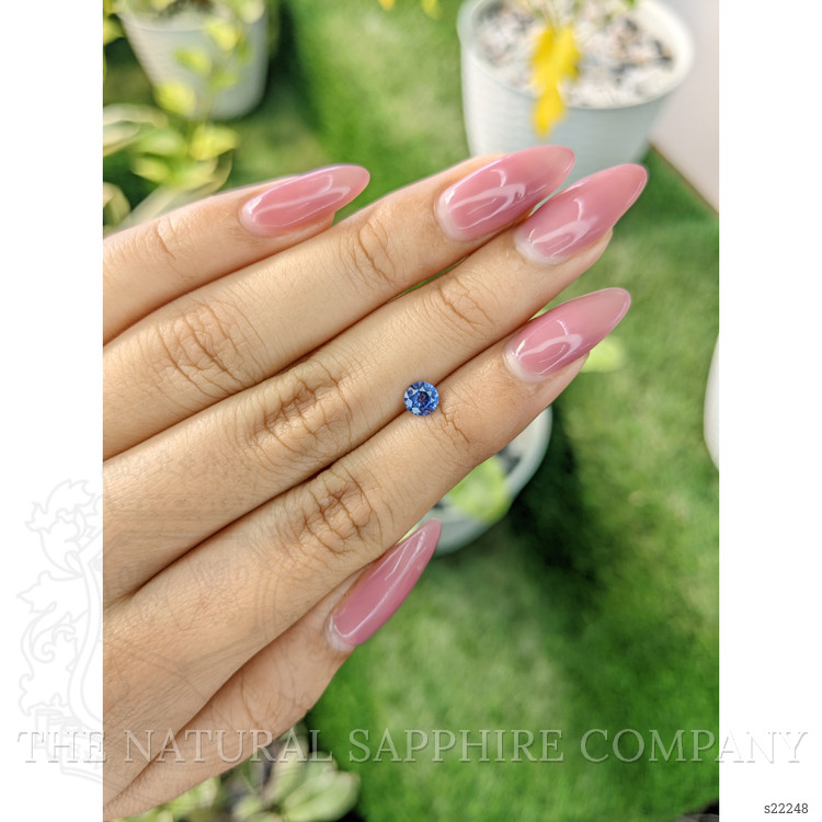 0.47 Ct. Blue Sapphire from Ceylon (Sri Lanka)