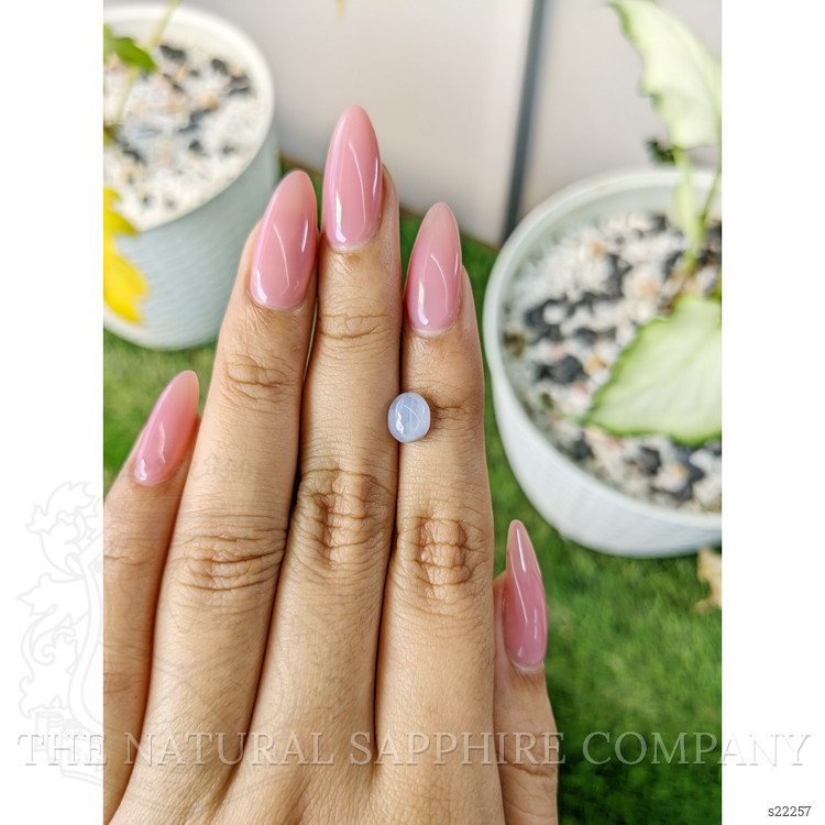 1.83 Ct. Bluish Grey Star Sapphire from Ceylon (Sri Lanka)
