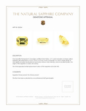 5.71 Ct. Yellow Sapphire from Ceylon (Sri Lanka) Appraisal