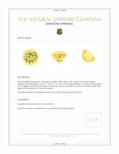 6.46 Ct. Yellow Sapphire from Ceylon (Sri Lanka) Appraisal