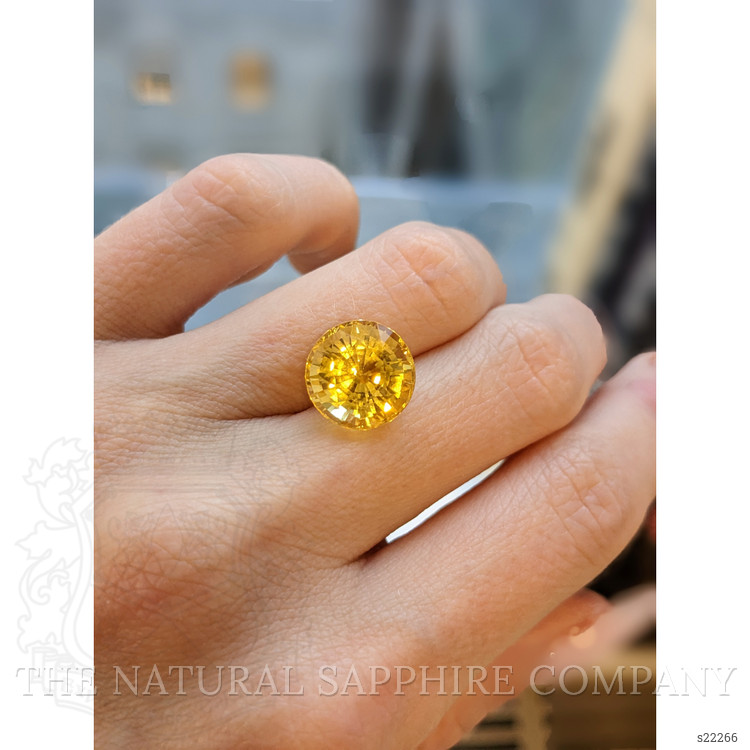 8.12 Ct. Yellow Sapphire from Ceylon (Sri Lanka)