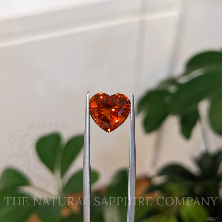 5.02 Ct. Orange Sapphire from Ceylon (Sri Lanka)