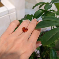 5.02 Ct. Orange Sapphire from Ceylon (Sri Lanka) Life Style