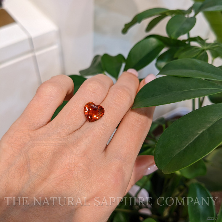 5.02 Ct. Orange Sapphire from Ceylon (Sri Lanka)