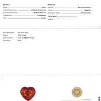 10.01 Ct. Orange Sapphire from Ceylon (Sri Lanka) Scan Report