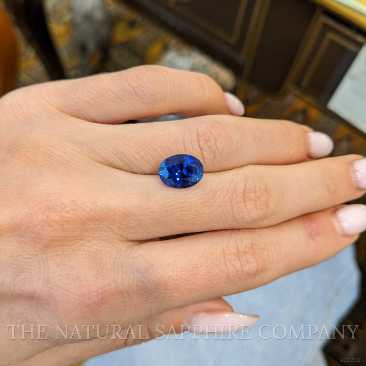 4.12 Ct. Blue Sapphire from Ceylon (Sri Lanka)
