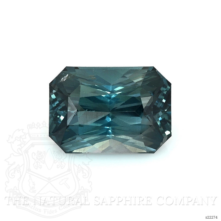 4.02 Ct. Greenish Blue Sapphire from Ceylon (Sri Lanka)
