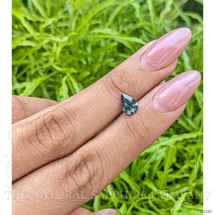 1.18 Ct. Bluish Green Sapphire from Africa