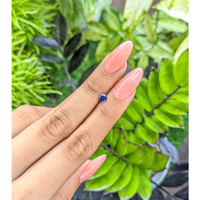 0.46 Ct. Blue Sapphire from Ceylon (Sri Lanka) Life Style