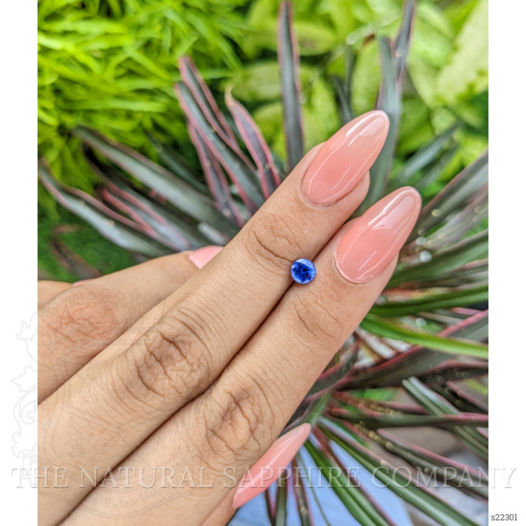 0.67 Ct. Blue Sapphire from Ceylon (Sri Lanka)