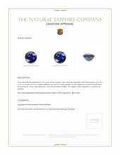0.73 Ct. Color Change Sapphire from Ceylon (Sri Lanka) Appraisal