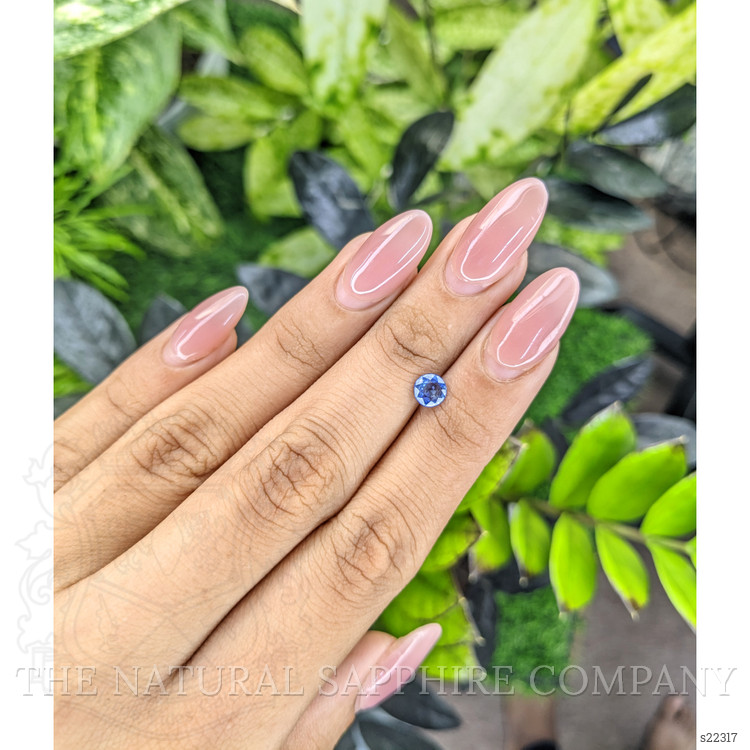 0.75 Ct. Blue Sapphire from Ceylon (Sri Lanka)