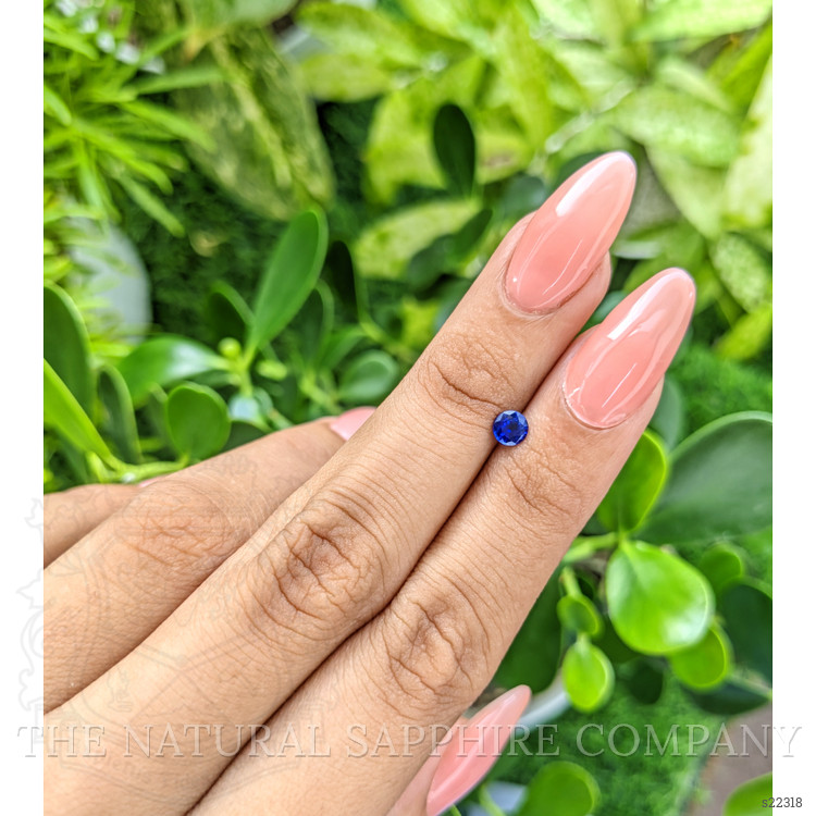 0.40 Ct. Blue Sapphire from Ceylon (Sri Lanka)