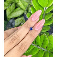 0.64 Ct. Blue Sapphire from Ceylon (Sri Lanka) Life Style