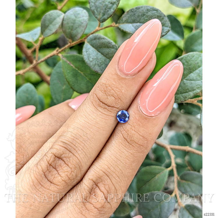 0.45 Ct. Blue Sapphire from Ceylon (Sri Lanka)