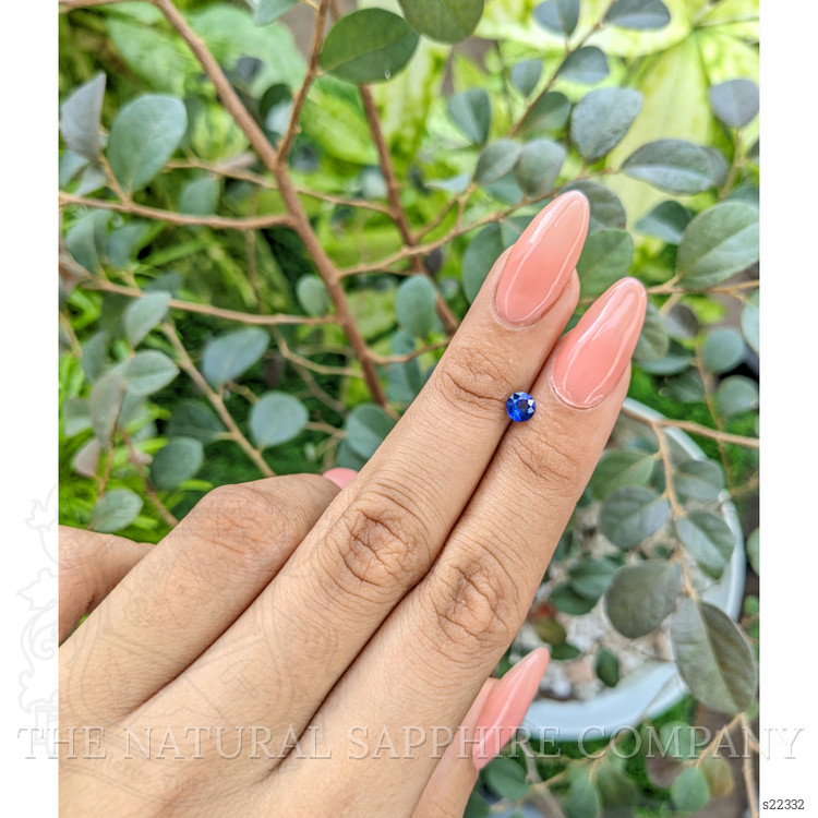 0.46 Ct. Blue Sapphire from Ceylon (Sri Lanka)