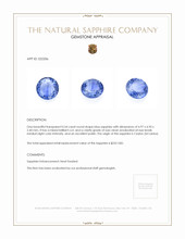 0.54 Ct. Blue Sapphire from Ceylon (Sri Lanka) Appraisal