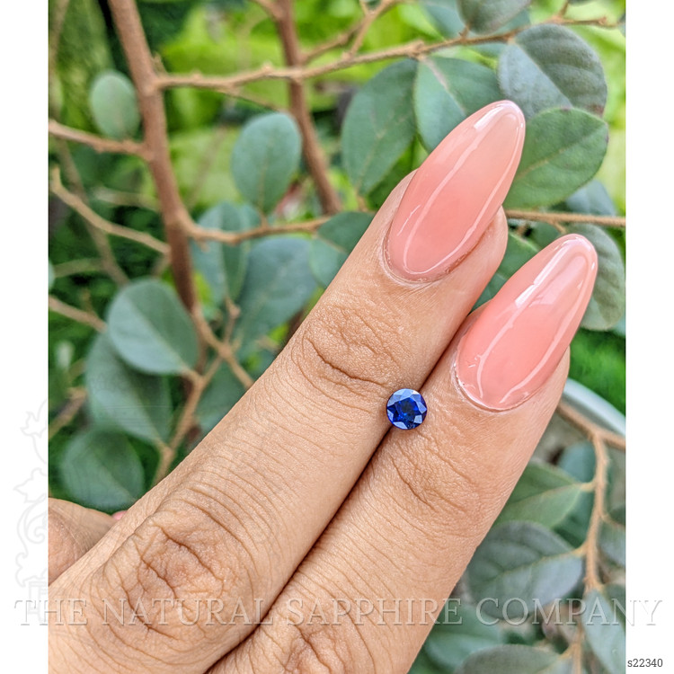 0.51 Ct. Blue Sapphire from Ceylon (Sri Lanka)