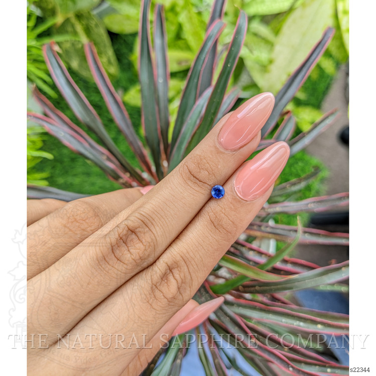 0.44 Ct. Blue Sapphire from Ceylon (Sri Lanka)