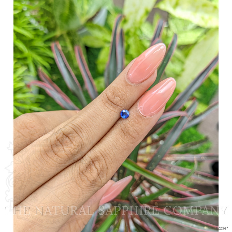 0.39 Ct. Blue Sapphire from Ceylon (Sri Lanka)